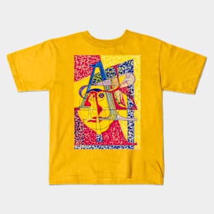 portrait of a calligrapher Kids T-Shirt